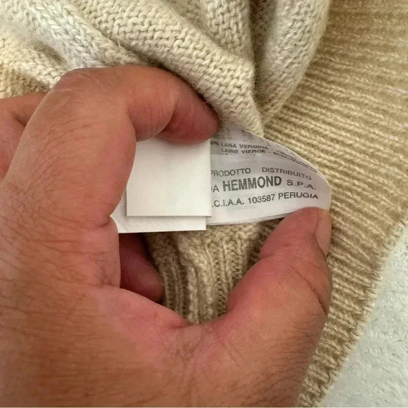 Valentino Jeans Mock Men's Turtleneck 1/4 Zip Sweater size XL - Picture 11 of 15